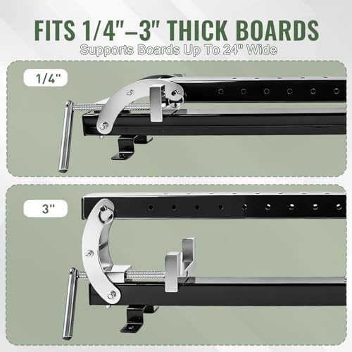 24 In Panel Clamps 2 Pack, 4-Way Pressure Steel Parallel Clamps