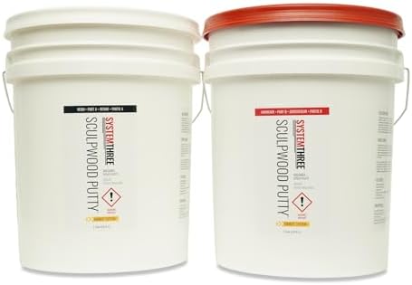 System Three SculpWood Putty Wood Epoxy Filler, 10 Gallon Kit