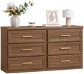 RWYHG Nightstands Set of 2 Wood 3 Drawer Storage 26" Tall Gold Handle