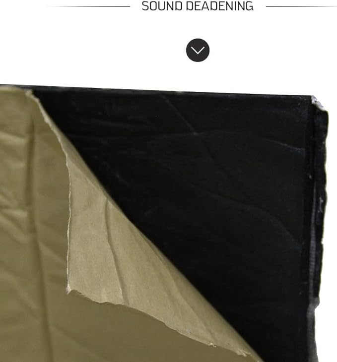 21.53 SqFT 10mm Heat Shield Thermal Sound Insulation Proofing Deadener Mat Car Noise Control Acoustic Dampening Moistureproof Waterproof (40"X80")