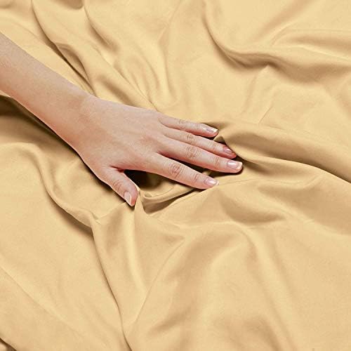 JS Sanders Affordable Microfiber 6 PC Bed Sheet Set - Full Size, Gold