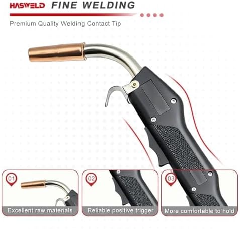 15ft Heavy-duty Mig Welding Gun 250A Replacement Tweco #2 for Lincoln LN-7 LN-8 LN-9 LN-25 LN-25PRO LF-72, LF-74 LN415 LN742 SYNERGIC 7 Power 25M Wire Feeder SP150 & SP200 SP-150 & SP-200 Welder