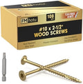 #10 x 2-1/2” Deck Screws, 108Pcs Star Drive Wood Screws