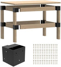 Workbench Bracket Kit 4PCS, Fits 2x4(Actual 1.5"x3.5") Wood