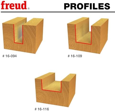Freud 89-670: 3 Piece Undersized Plywood Bit Set (1/2" Shank)
