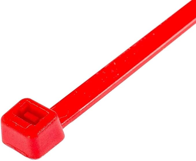 GTSE 4 Inch Red Zip Ties, 1,000 Bulk Pack, 18lb Strength, UV Resistant Small Nylon Cable Ties, Self-Locking 4" Tie Wraps