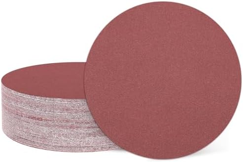 HARFINGTON 30 Pcs 3 Inch Sanding Discs 320 Grit Red Aluminum Oxide