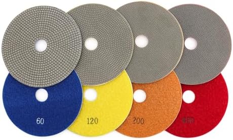 5 Inch Electroplated Diamond Polishing Pads for Stone Ceramic Metals Granite Marble Grinding for Sander Grinder(Grit 200-1pc)