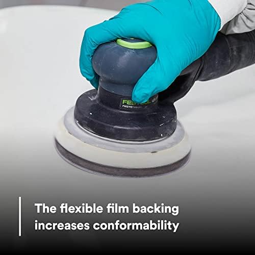 3M Hookit Purple Finishing Film Abrasive Disc, 260L, 30670, 6 in, P800