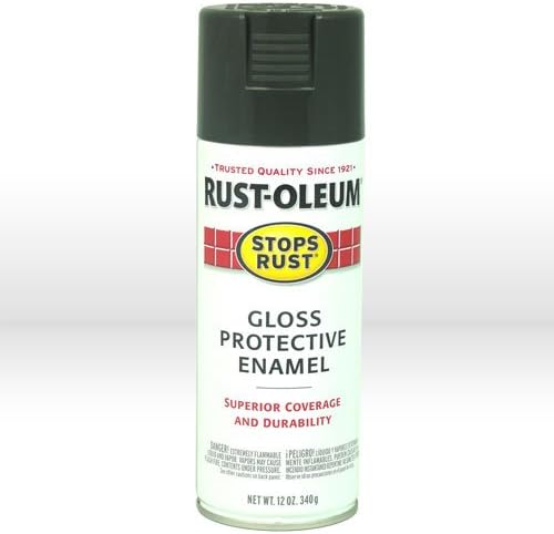 Rust-Oleum 7784830 Stops Rust Spray Paint, 12 oz, Gloss Charcoal Gray