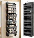HOMELUX THEORY Over the Door Organizer, 6-Tier, 100D Fabric, Dark Gray 1pc