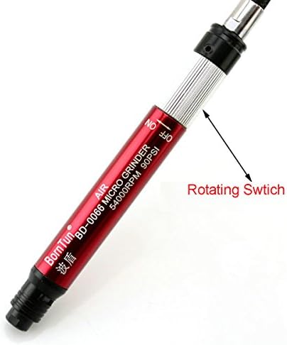 1/8" Pneumatic Micro Air Pencil Die Grinder Polishing Engraver Tool Kit