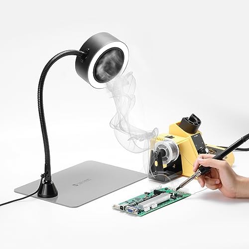 SainSmart Portable Fume Extractor Fan, Magnetic Solder Smoke Absorber