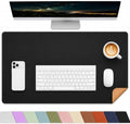 AFIING Cork Desk Mat, Black,23.6" x 13.7", Desk Pad Protector