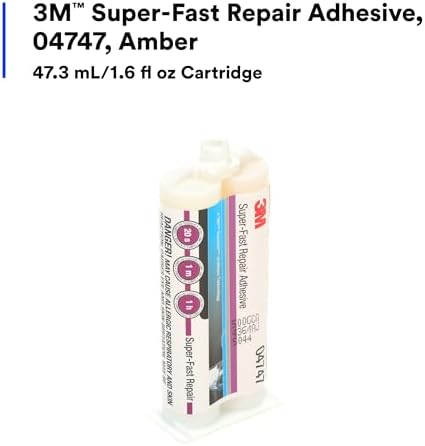 3M Super-Fast Repair Adhesive, 04747, 1.6 fl oz Cartridge, Tranlucent Color