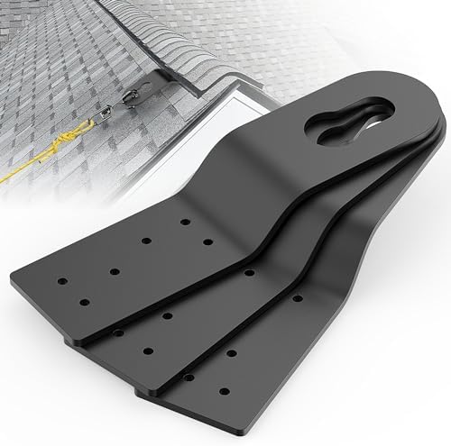 3 Pack Permanent Roof Safety Anchors for Fall Protection, Black