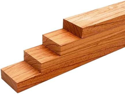 Barrington Hardwoods Red Zebrawood Lumber Board - 3/4" x 2" (4 Pcs) (3/4" x 2" x 18")