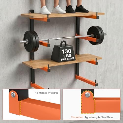 Housolution 4-Level Lumber Storage Rack - 4 Pack Holds Up 520LBS