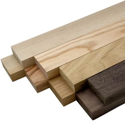 Barrington Hardwoods Variety Pack (Syc, Cn, Bn, Wal) 3/4" x 2" x 24", 8 Pcs