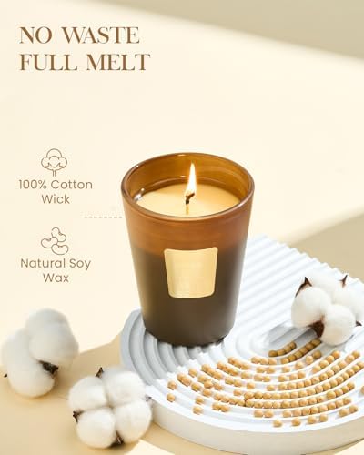 M&SENSE Fudgy Cocoa Brownie Soy Candle, 14.1oz, Sweet Home Fragrance