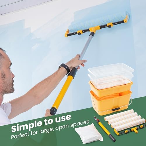 VOOMEY 18 Inch Paint Roller Kit with Extension Pole