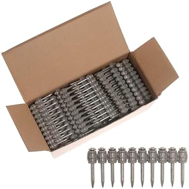 1000x Collated Concrete Nails 1-1/4 Inch (32mm) for Hilti BX 3 (BX3) Cordless Concrete Nailer, B3 MX Collated Strip, Full Round Head Hardened Steel Pins for Metal Track, Drywall & Concrete