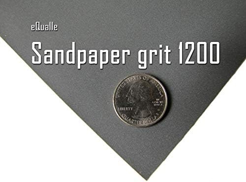1200 Grit Sandpaper Sheets, 9 x 11 in Silicon Carbide, Pack of 10 for Wet Dry Finishing, Automotive Paint Prep, Plastic Polish Stage, Metal Smoothing, Wood Sealer Coats, Clearcoat Detail Repair