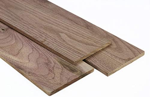 Pack of 2 Black Walnut Boards 1/4” Thick, Up to 8” Wide, 24” Long. You Choose Width. Thin Hardwood Lumber by Wood-Hawk (1/4 x 7 x 24)