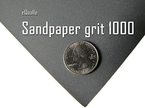 1000 Grit Sandpaper Sheets, 9 x 11 in Silicon Carbide, Pack of 10 for Wet Dry Finishing, Automotive Paint Prep, Plastic Polish, Metal Smoothing, Wood Sealer Scuffing, Clear Coat Work, Final Stage