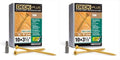 Deck Plus 3-1/2 Inch Epoxy Coated Exterior Wood and Fence Screws #10 x 3-1/2" Torx/Star Drive Included Coarse Thread, Outdoor Rust Resistant Decking Screw, Tan, 1lb Box, 310 Pieces | 48421 (Pack of 2)
