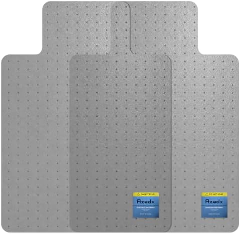 Azadx Heavy Duty Office Chair Mat for Carpet 36" x 48" with Lip Ship Flat