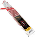 TOOLIOMEWTh-2 TIG Tungsten Electrodes, Red, 3/32 x 7 in, 10 Pack