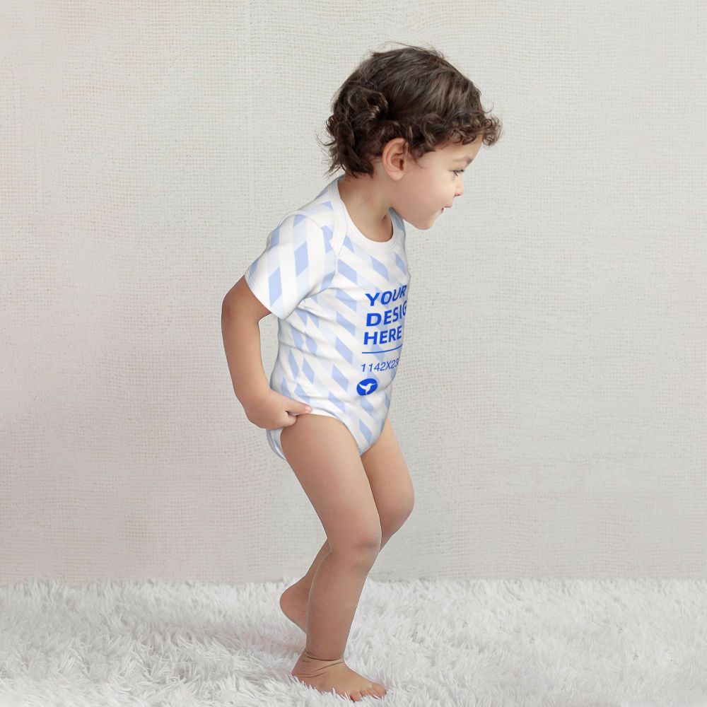 Create Your Own Soft And Skin-friendly Baby Cotton Short-sleeved Romper