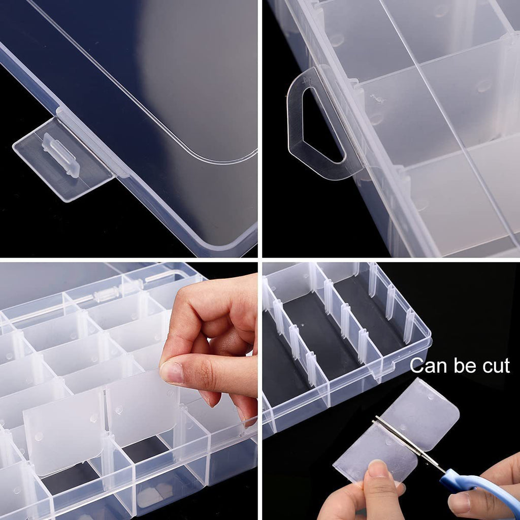 Cross-border 36 Grid Plastic Storage Box Craft Beads