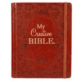 KJV Holy Bible, My Creative Bible, Faux Leather Hardcover - Ribbon Marker, King James Version, Toffee Brown W/Elastic Closure - Hardcover