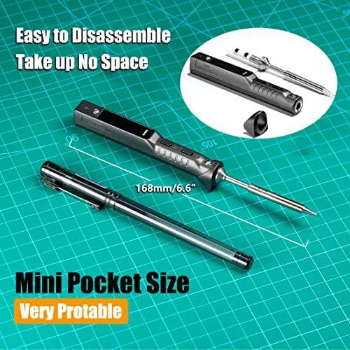 Original TS101 Upgraded from TS100 Type C PD DC Programmable 50-400℃ Temperature Adjustable Pocket-size Portable Soldering Iron for Field Repair (NO POWER SUPPLY)