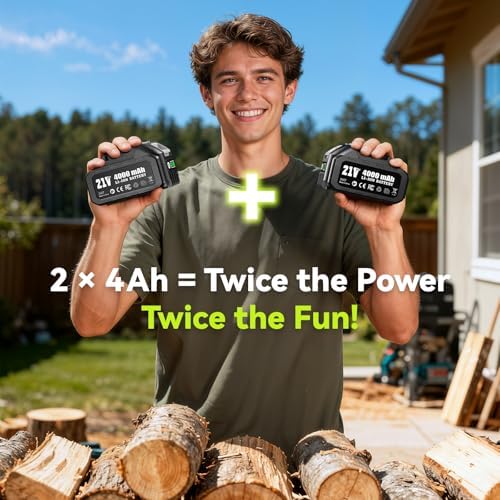 Electric Pole Saws for Tree Trimming, 8 Inch & 6 Inch Mini Chainsaw Cordless with Extension Pole, 16Ft Reach, 2x4.0Ah Battery, Auto Oiling, Tool-Free Chain Tensioning, Tree Trimmer for Branch Limb Cut