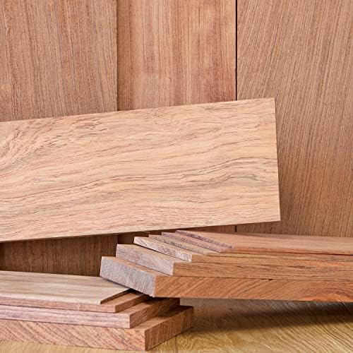 3/4” x 6” x 24” Bubinga Solid Hardwood Unfinished for Crafts, DYI, Scroll Saw, Woodworking and Laser Engraving (1pc)