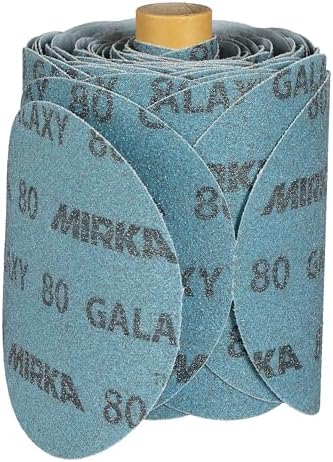 Mirka Galaxy Sandpaper PSA Linkroll 5 inch Grit 80 100 Discs