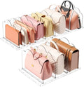 Lifewit Purse Organizer for Closet, Adjustable Clear Handbag Shelf Dividers