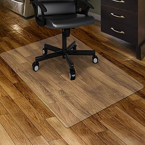 Kuyal Clear Chair mat for Hardwood Floor 46 x 53 inches