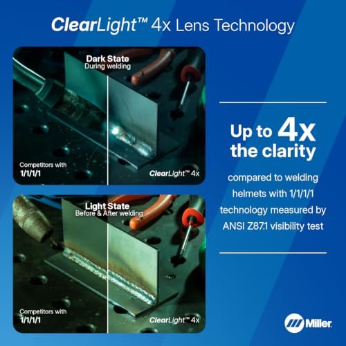 Miller Digital Elite™ Welding Helmet, ClearLight™ 4x, Blue Rage™ II