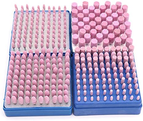 100pcs Abrasive Stone Points Polishing Grinding Head Electric Drill Bit Wheel For Rotary Accessories Power Tools,3mm to 10mm 100pcs,Cylinder