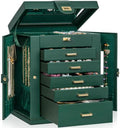 AKOZLIN 6-Tier Jewelry Box Organizer 5 Drawers Storage M-L Green