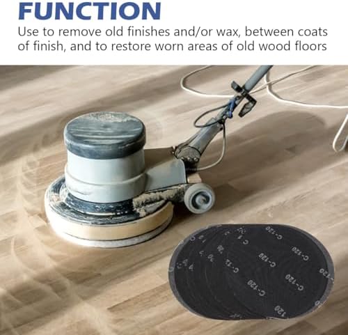 HUAALIUCHE 16" Sanding Screen Discs - 120 Grit Silicon Carbide Mesh Sanding Disc for Hardwood Floors - Heavy Duty Floor Buffer Pads, 20 Pack - Durable & Efficient Sanding
