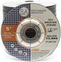 Benchmark Abrasives 5 Inch Cut Off Wheels for Metal, Steel, Fiberglass - Thin Type 27 Depressed Center Angle Grinder Cutting Disc with 7/8" Arbor Hole, Grinder Cutting Wheel - 25 Pack