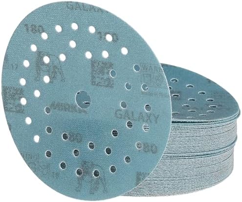 Mirka Galaxy Multifit 5 Inch Ceramic Sandpaper 180 Grit Hook & Loop 50 Pack