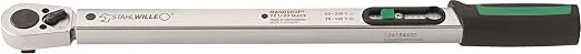 Stahlwille 50204020 1/2-Inch Drive Click-type Torque Wrench w/Permanently Installed Ratchet & Dual Stop Signal, Has Twin Scales & Integrated Magnifier for Rapid Setting, Wear Resistant, 40-200 N·m