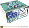 Jake Sales #14 x 7 Bronze Star Wood Screw Torx/Star Drive Head (Full Box - 500 Screw Count) Exterior Coated - ACQ Compatible Wood Screws