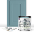 ALL-IN-ONE Paint by Heirloom Traditions, French Toile (Vivid Blue), Quart - Durable cabinet and furniture paint. Built in primer and top coat, no sanding needed. Includes our 30 featured color card.